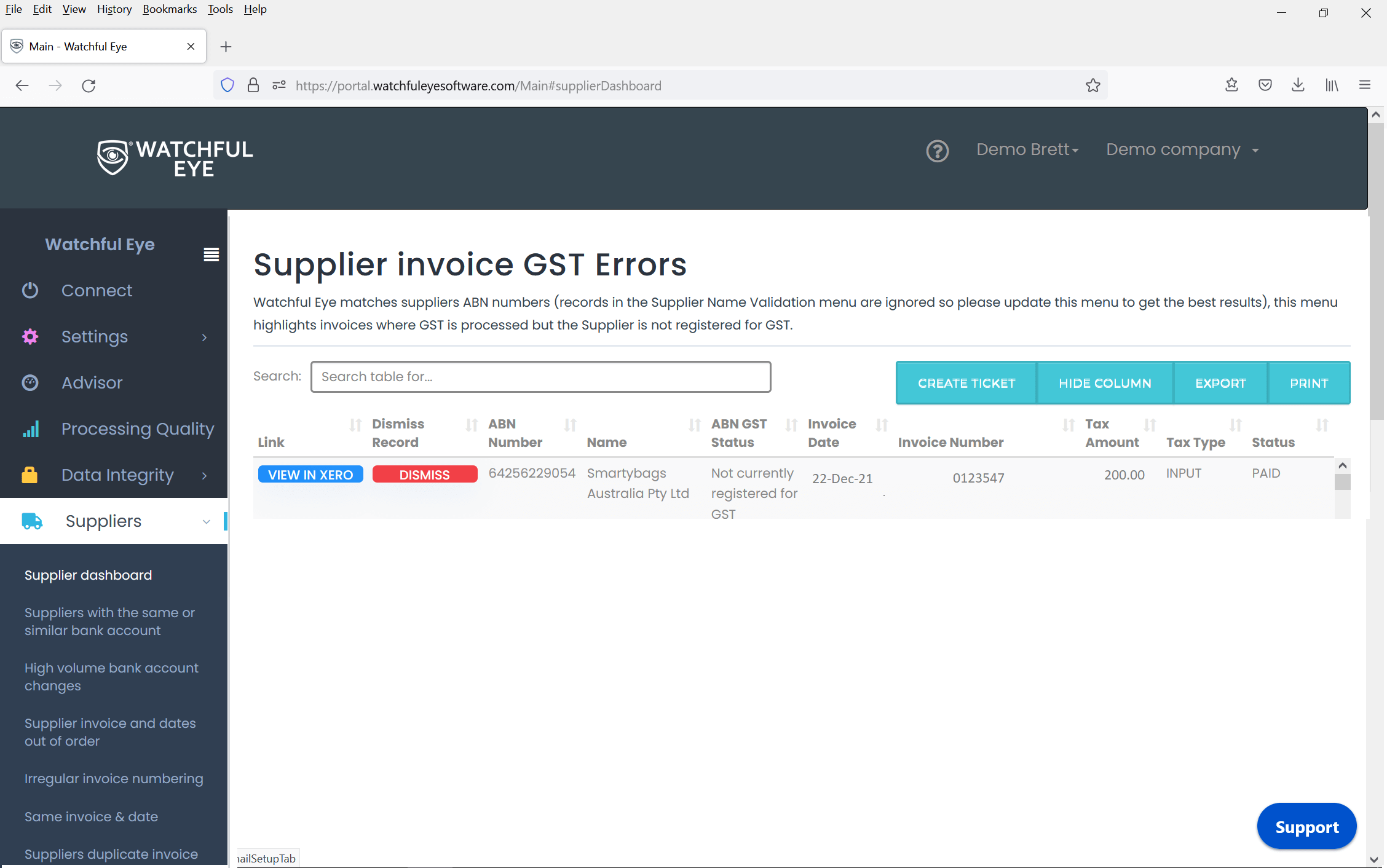 Supplier Invoice Errors